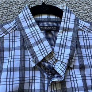 White with black dress shirt